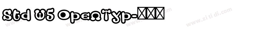 Std W5 OpenTyp字体转换